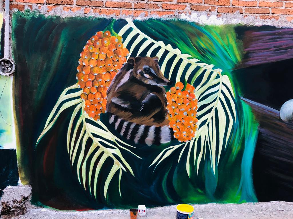 Foto 5 - Artistas ponen color a calles de la Peñita de Jaltemba, con pinturas excepcionales