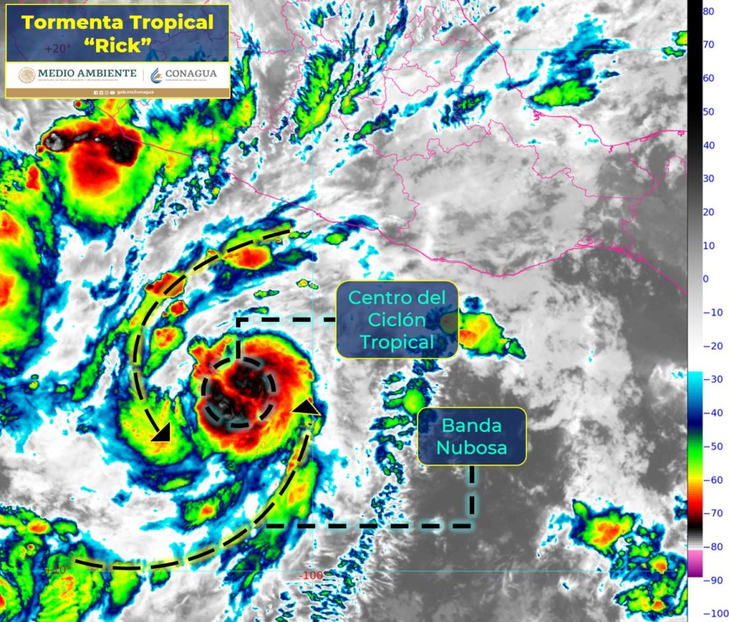 HURACAN2 1024x873 - "Rick" podría afectar como huracán a la región de la bahía de Banderas