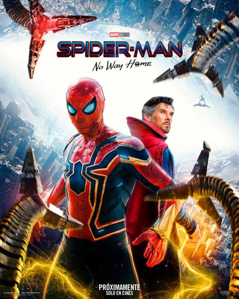 FOTO ARRIBA 1 819x1024 - “SpiderMan No way home” lanza nuevo póster y fecha de estreno de segundo tráiler