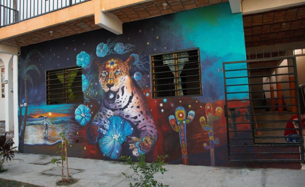Foto 5 1 1024x630 - Murales artísticos llenan de color y vida las casas y calles de La Peñita de Jaltemba
