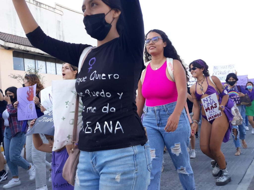 Foto 7 1024x768 - Cerca de 600 mujeres marchan y se manifiestan en Puerto Vallarta