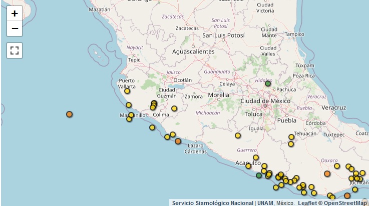 SISMOS - Reportan dos sismos en Puerto Vallarta en las últimas 24 horas