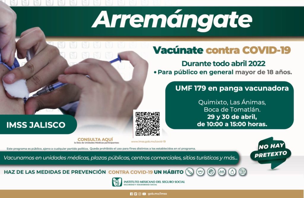 imsscampanaintensiva 1024x667 - Viaja personal del IMSS en lancha para vacunar en Ánimas y Quimixto