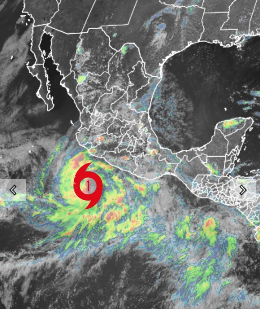 vigilantrayectoriayefectodelhuracanblas1 863x1024 - Vigilan efectos del huracán “Blas”, que dejaría lluvias en esta región