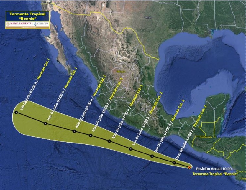 ciclontropicalpasarafrenteacostadevallartaybahia 1 - Ciclón tropical del Caribe pasa al Pacífico y costeará peligrosamente