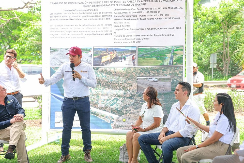 gobernadordenayaritvisitabahiadebanderas3 - Visita Bahía de Banderas el gobernador de Nayarit y anuncia apoyos