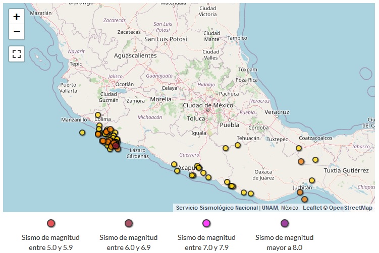 nuevosismosacudelabahiadebanderasestemiercoles21 - Siguen réplicas fuertes del sismo de Coalcomán; ahora, 6.9 grados