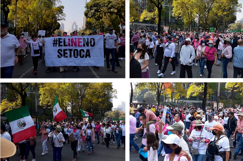 marchaciudaddemexicoparadefenderaline2 - Marchan contra la reforma electoral del Ejecutivo federal en la Ciudad de México