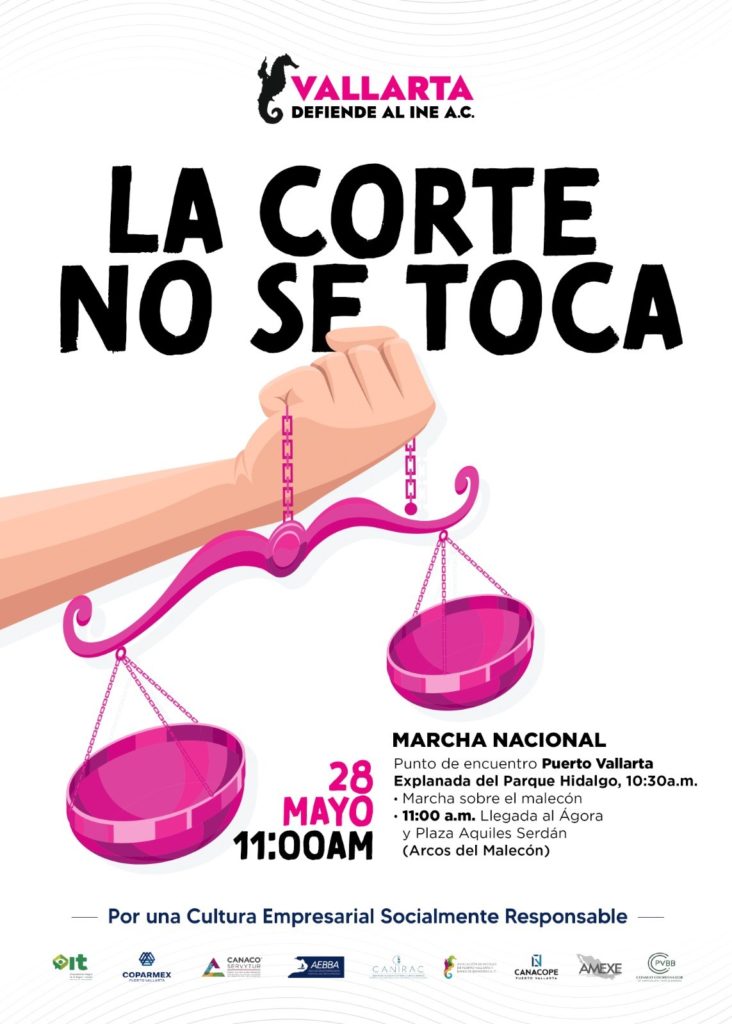 vallartasesumaamarchaporlascjn 732x1024 - Puerto Vallarta se suma a marcha en defensa de la Suprema Corte
