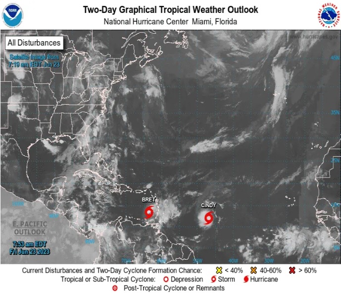 seformatormetatropicalenelatlantico - Se forma en mar abierto la tormenta tropical "Cindy", en el Atlántico