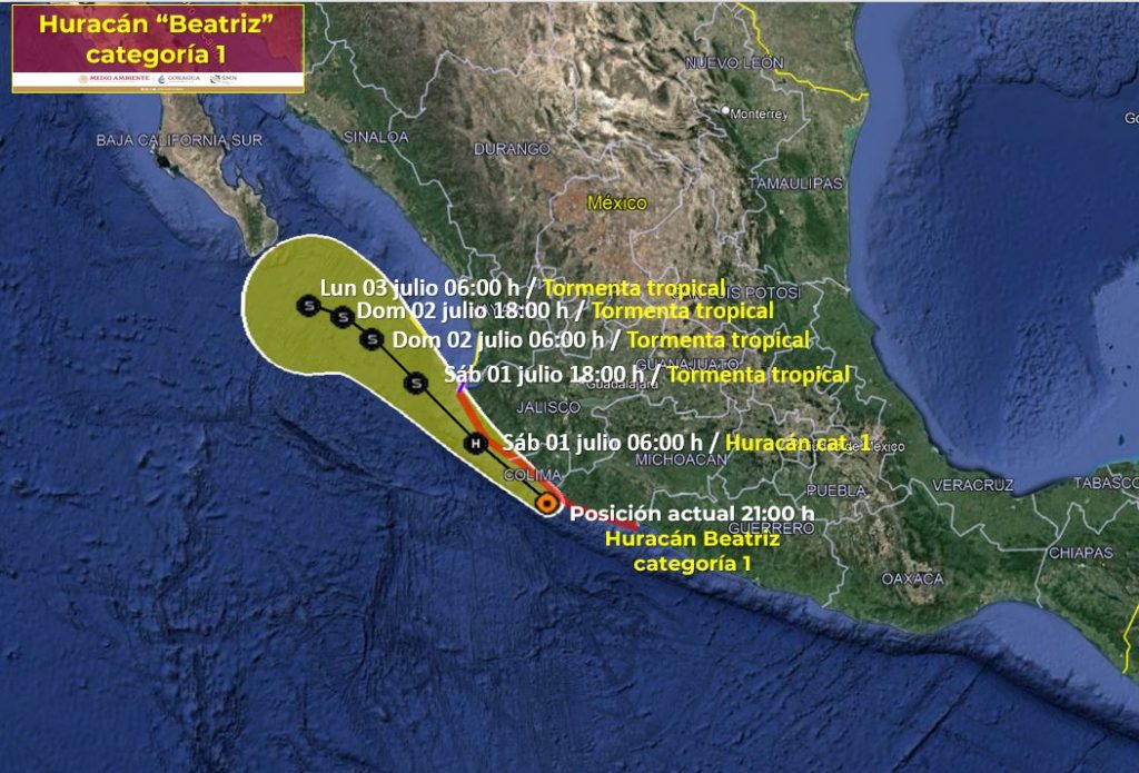 vigilanciaantepasodelhuracanbeatriz 1024x695 - Vallarta, en alerta ante cualquier contingencia por huracán “Beatriz”