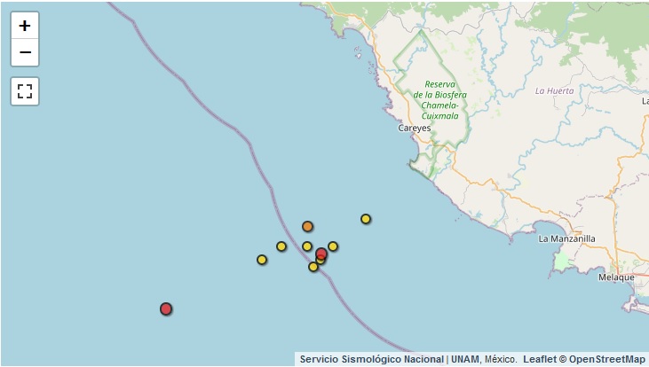 reportaronnuevereplicasdelsismodelvuiernes - Reportan nueve réplicas del sismo que “sacudió” a Puerto Vallarta