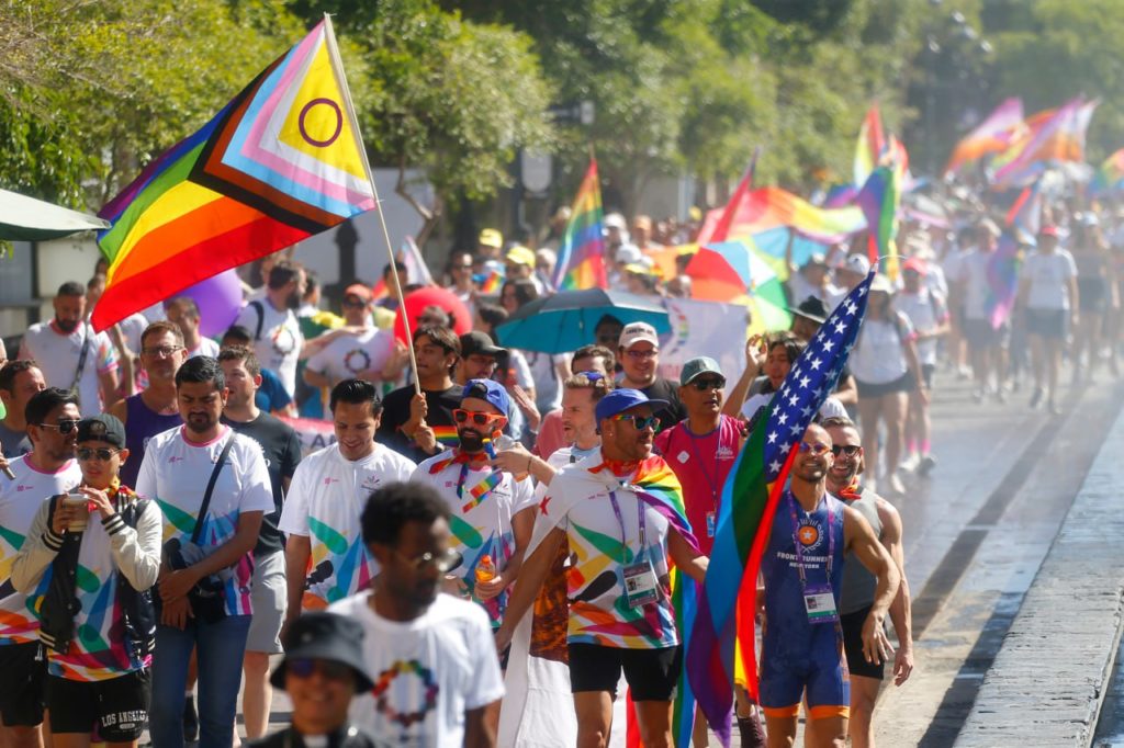 gaygamesguadalajara2 1024x682 - El centro de Guadalajara se pintó con los colores de los Gay Games