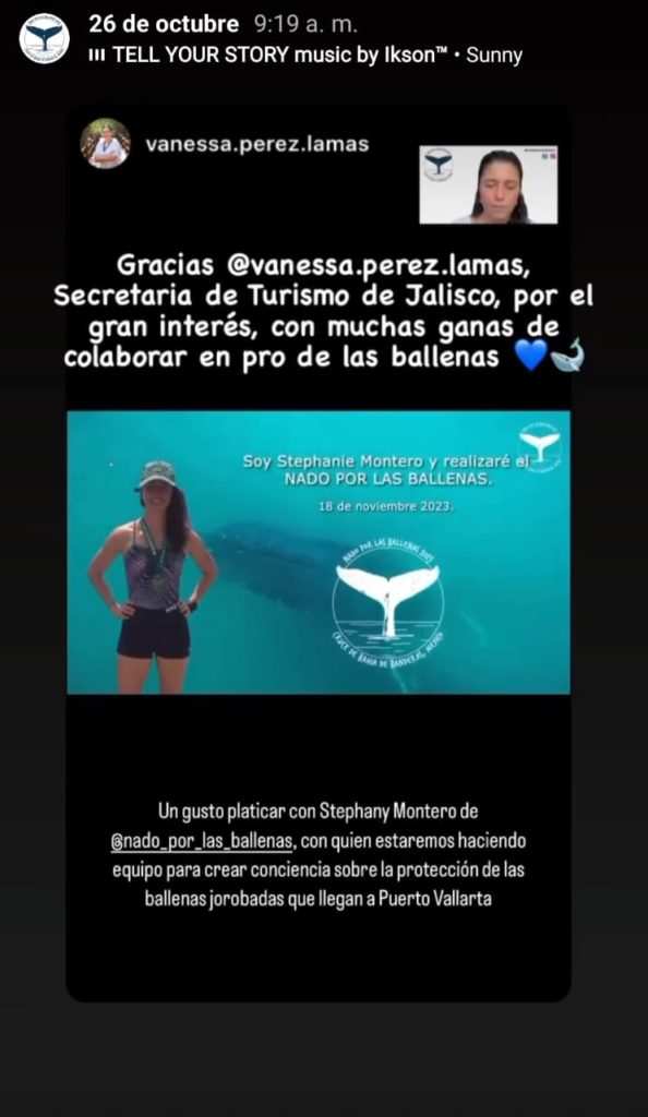 retonadoporlasballenas2 594x1024 - Gobierno brinda soporte al reto nado por las ballenas en la bahía de Banderas