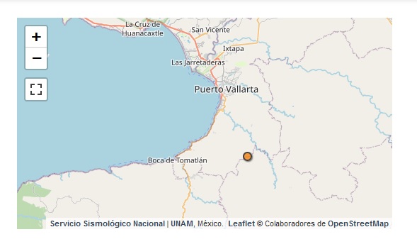 sismoalsurestedepuertovallarta - Reportan otro sismo al sureste de Puerto Vallarta