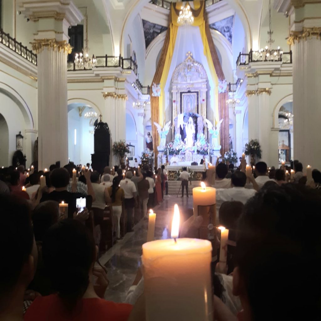 procesiondelsilencioenvallarta3 1024x1024 - Realizaron procesión del silencio en la iglesia de Nuestra Señora de Guadalupe